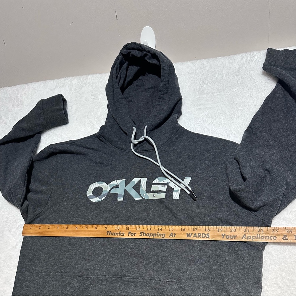 Oakley B1B Camo Logo Hoodie Charcoal Gray Men’s Size L - Picture 8 of 8